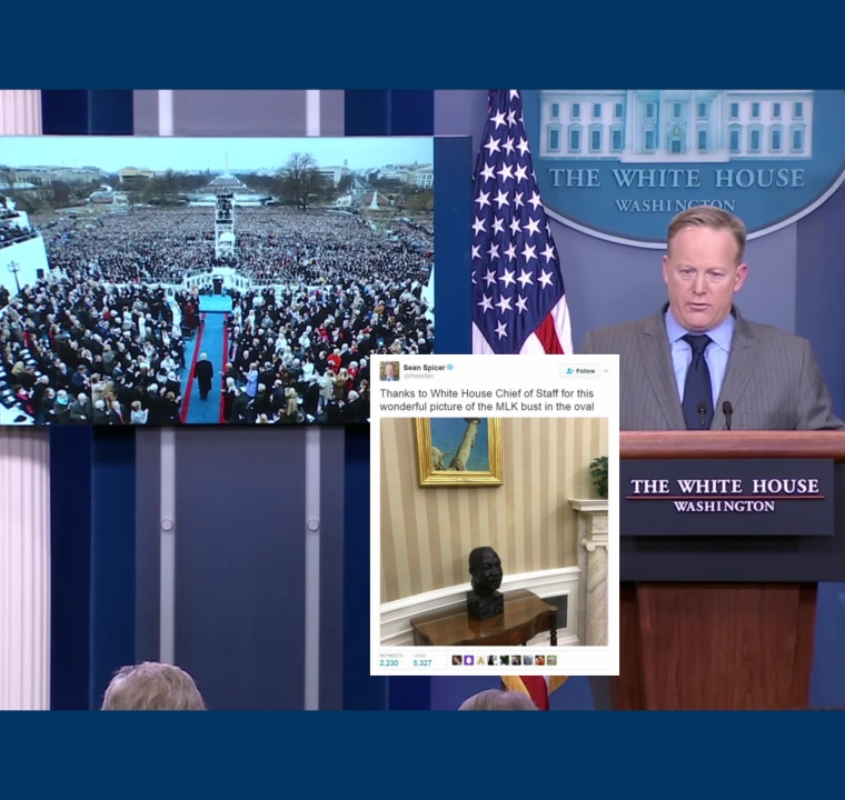 White House Press Secretary Sean Spicer Makes His First Statement